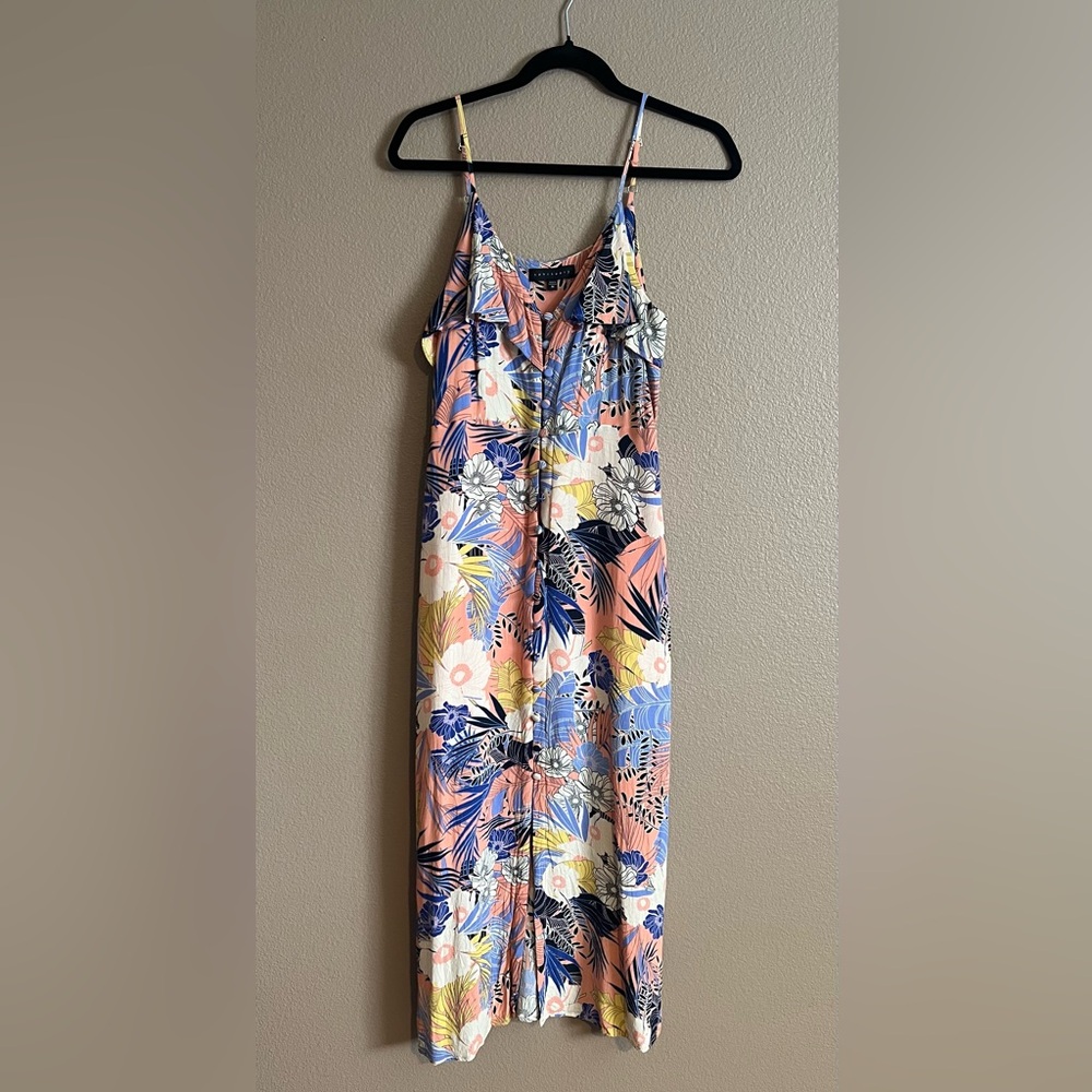 Floral midi length dress